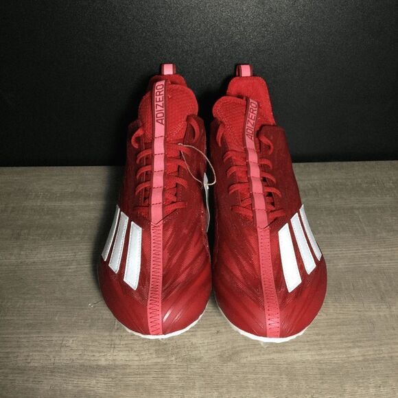 Adidas Adizero Football Cleats Team Power Red Cloud White HP8749 Men's Size 12.5 - Picture 2 of 7